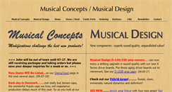 Desktop Screenshot of musicaldesign.com